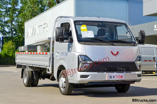 Wuling Longka Basic 2.0L 136hp 4X2(6 wheels) Gasoline 3.8m Single Row Flatbed Mini Truck (China VI) Exterior