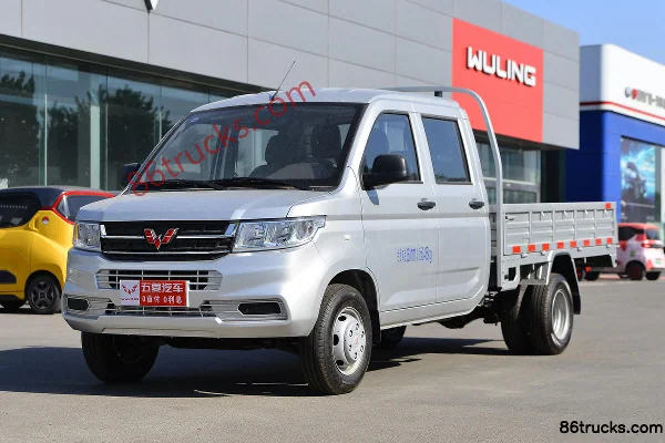 Wuling Rongguang New Card Comfort Type 1.8L 125hp 4X2(6 wheels) Gasoline 2.6m double-row flatbed micro truck (China VI) (dual rear tires) Ex
