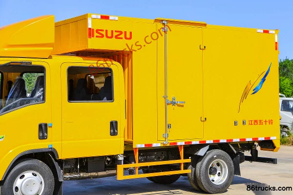 Jiangxi Isuzu Yifang EC5 Standard Edition 116hp 4X2(6 wheels) 3.105m double-row cab box truck (China VI) Body (1) | 86Trucks