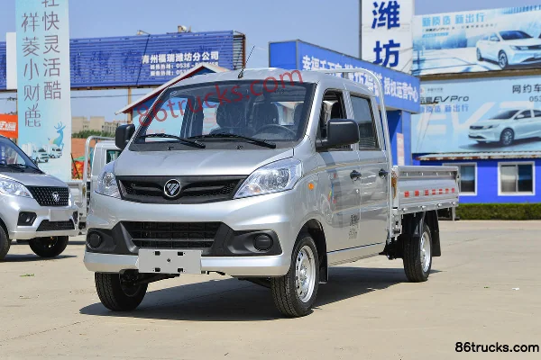 Foton Xiangling V1 1.3L 91 ch 4X2(6 roues) essence 2,53 m double cabine plateau micro camion Extérieur (3) | 86Trucks