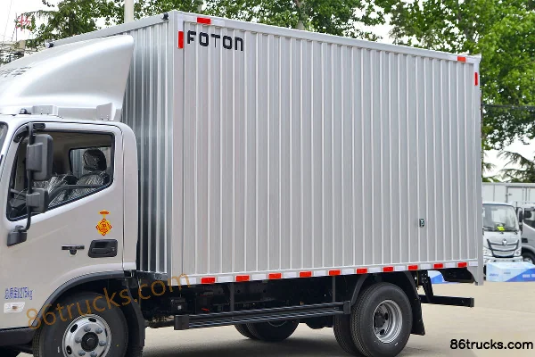 Foton Aumark S1 156ch 4X2(6 roues) 4,14m cabine simple camion léger fourgon (ZF6 vitesses) (China VI) Carrosserie (2) | 86Trucks