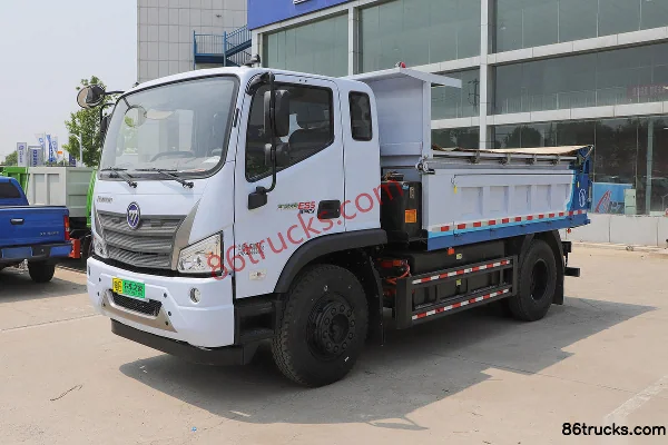 Foton Dajingang ES5 4X2(6 roues) Camion benne électrique pur 3,8 m cabine avancée 246,67 kWh Extérieur (3) | 86Trucks