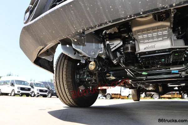 JMC Teshun 122 hp 3-seat 2.8T diesel high roof cargo van (China VI) Chassis (2) | 86Trucks