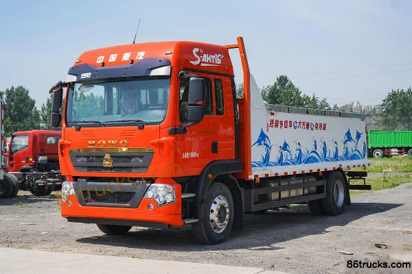 Sinotruk HOWO TX 270hp 4X2(6 wheels) Automatic Live Fresh Aquatic Product Transport Truck (Runyuda Brand) Exterior (3) | 86Trucks