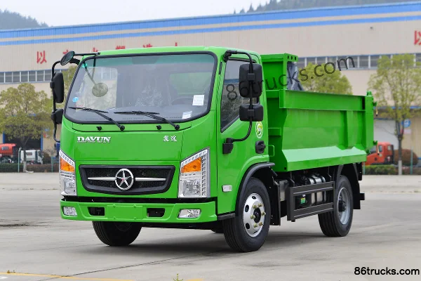 Dayun Yitu Light-duty 143hp 4X2(6 wheels) 3.18m Dump Truck (Green) Exterior (3) | 86Trucks