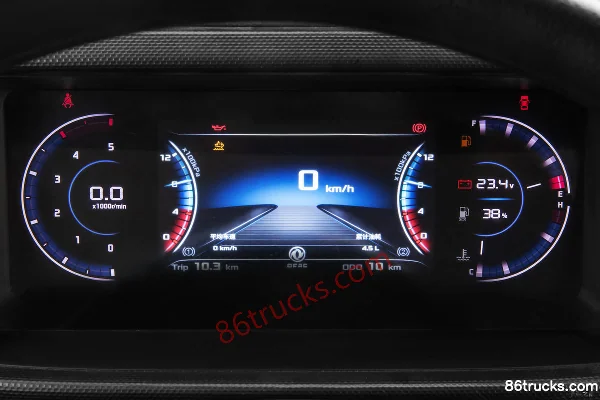 Dongfeng Duolika D6-M Leading Super Power Edition 152 hp 4X2(6 wheels) 4.2m single-row stake truck (China VI) Cab (2) | 86Trucks