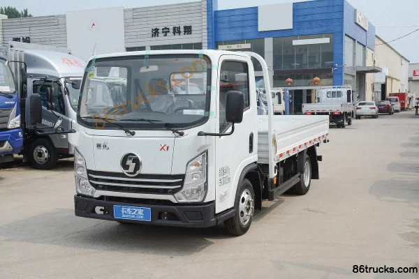 SHACMAN Light Truck Delong X1 115 hp 4X2(6 wheels) 3.65m single-row flatbed light truck (China VI) Exterior (3) | 86Trucks