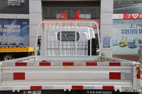 Yuejin Fuxing S100V 95 hp 4X2(6 wheels) 3.77m semi-panel flatbed light truck Body (3) | 86Trucks
