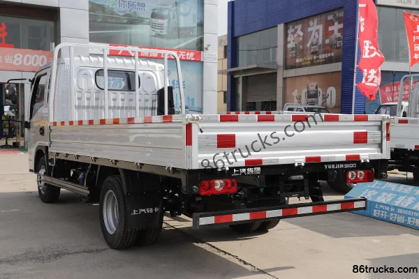 Yuejin Fuxing S100V 95 hp 4X2(6 wheels) 3.77m semi-panel flatbed light truck Body (2) | 86Trucks