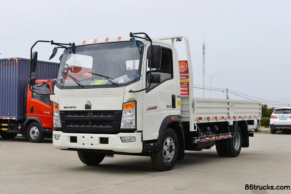 Sinotruk HOWO Zhuimeng 150hp 4X2(6 wheels) 4.15m single-row flatbed light truck (China VI)(Zhuchi 6-speed) Exterior (3) | 86Trucks