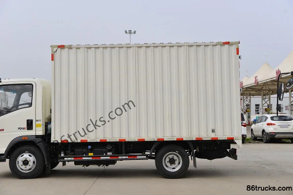 Sinotruk HOWO Zhuimeng Classic Edition 130 hp 4X2(6 wheels) 3.85m semi-sleeper live aquatic products cargo truck Body (2) | 86Trucks