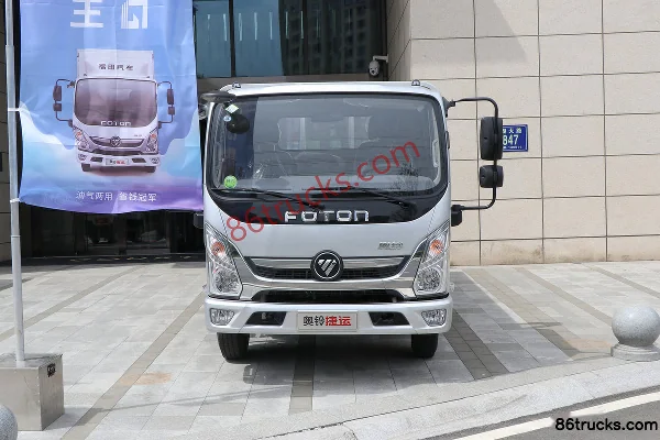 Foton New Jieyun Pro 3L CNG 130hp 4X2(6 wheels) Fast Gear 8-Speed 4.17m Single Row Flatbed Light Truck Exterior (2) | 86Trucks