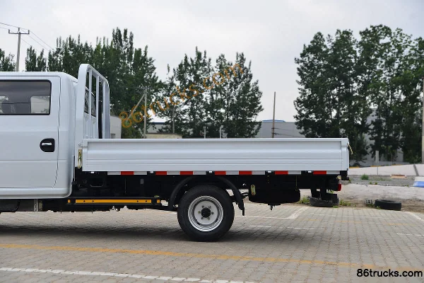 Dongfeng T5 95 hp 4X2(6 wheels) 2.99m double-row flatbed mini truck (China VI) Body (3) | 86Trucks