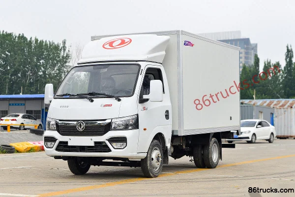 Dongfeng T5 1,6 L 122 ch 4X2(6 roues) essence camion fourgon simple cabine 3,965 m (China VI) Extérieur (3) | 86Trucks
