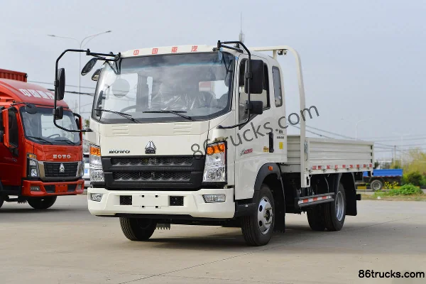 Sinotruk HOWO Dream Classic 130hp 4X2(6 wheels) 3.3m half-cab flatbed light truck (China VI) Exterior (3) | 86Trucks