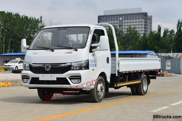 Dongfeng T6 2L 127hp 4X2(6 wheels) CNG 4.005m single-row cage cargo light truck Exterior (3) | 86Trucks