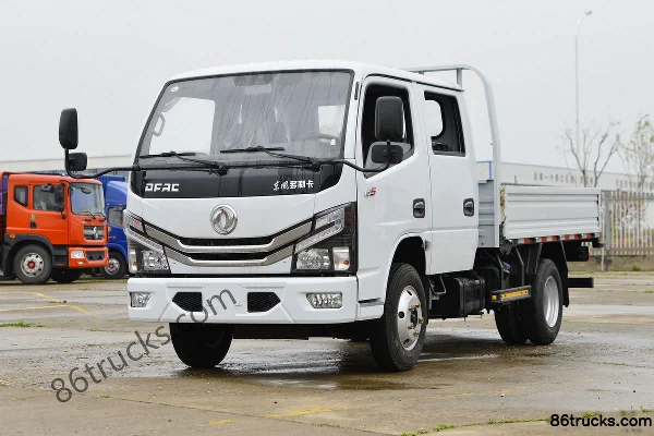 Dongfeng Duolika D5 2018 125 ch 4X2(6 roues) 3,02 m camion léger à ridelles double cabine (China VI) Extérieur (3) | 86Trucks