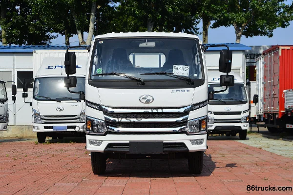 Yuejin Fuxing S80 95hp 4X2(6 wheels) 3.22m semi-row flatbed light truck Exterior (2) | 86Trucks