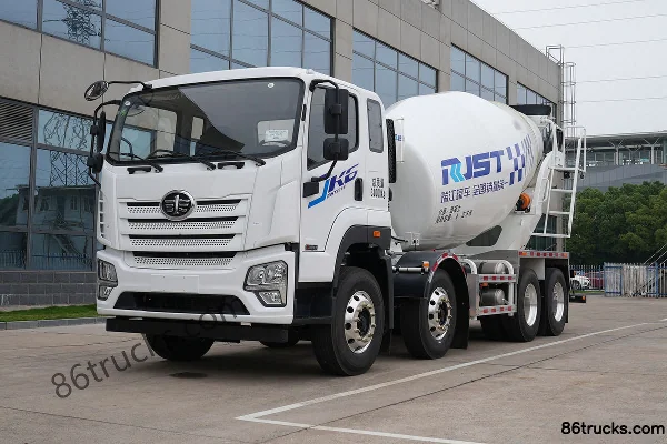 FAW Jiefang Qingdao JK6 320hp 8X4(12 wheels) 8m³ Concrete Mixer Truck (Ruijiang Brand) Exterior (3) | 86Trucks