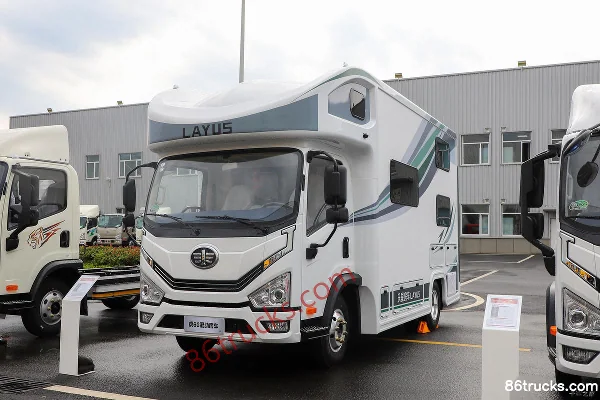 FAW Jiefang Hu 6G 5.2T Single Row Plug-in Hybrid Motorhome(Oupai Brand) 4X2(6 wheels) Exterior (3) | 86Trucks