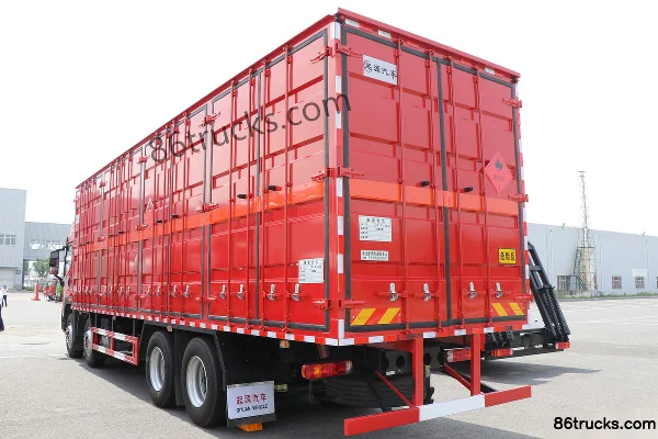 FAW Jiefang Qingdao JK6 350hp 8X4(12 wheels) 9.6m Flammable Liquid Van Transport Truck (Baijie Brand) Chassis (2) | 86Trucks