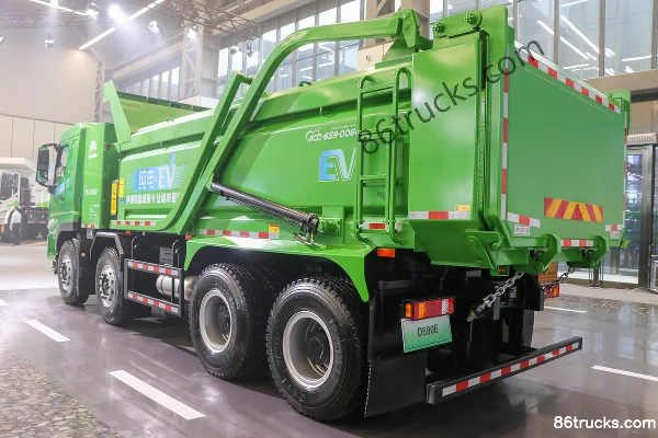 Yutong 31T 8X4(12 roues) 5,6 m camion benne 100% électrique 422 kWh Extérieur (3) | 86Trucks