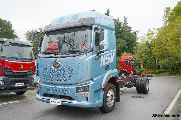 Dongfeng Liuqi Chenglong H5V 290 hp 4X2(6 wheels) 6.8m AMT Automatic Gearbox Stake Cargo Truck (3.7 Ratio) Exterior (3) | 86Trucks