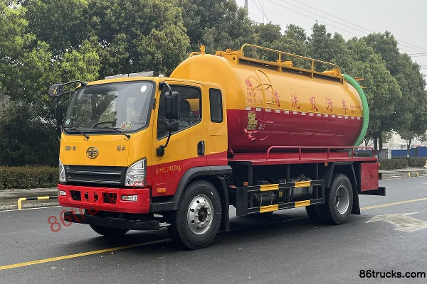 FAW Jiefang Tiger VH 190hp 4X2(6 wheels) Cleaning and Suction Truck (Chusheng Brand) Exterior (2) | 86Trucks