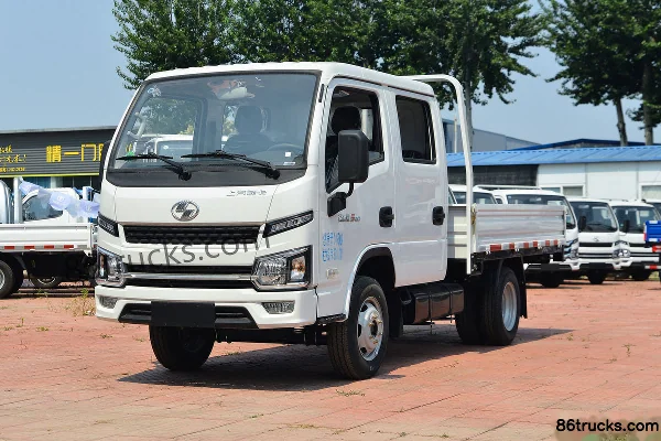 Yuejin Fuxing S80 1.6L 123hp 4X2(6 wheels) Gasoline 3.05m Double Row Flatbed Mini Truck (China VI) Exterior (3) | 86Trucks