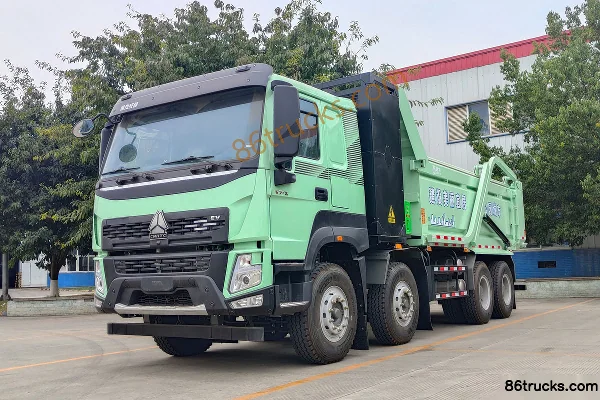 Sinotruk V7-X 31T 8X4(12 wheels) 5.6m Battery Swap Electric Dump Truck 282kWh Exterior (2) | 86Trucks