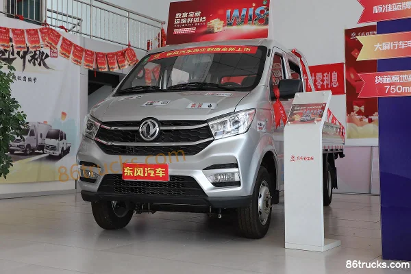Dongfeng Xiaobawang W18 1.6L 122 hp 4X2(6 wheels) 2.55m double-row flatbed mini truck Exterior (3) | 86Trucks