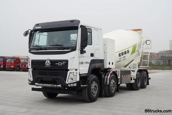 Sinotruk V7-X 31T 8X4(12 roues) 8 m³ camion malaxeur électrique pur 282kWh Extérieur (3) | 86Trucks