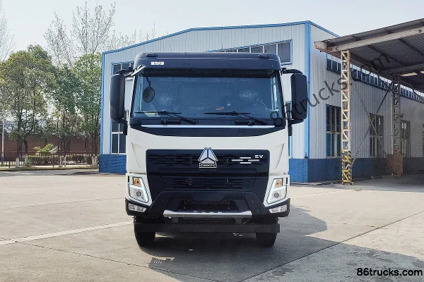 Sinotruk V7-X 31T 8X4(12 wheels) 8m³ Battery Swap Electric Concrete Mixer Truck 282kWh Exterior (2) | 86Trucks