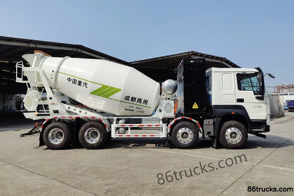 Sinotruk V7-X 31T 8X4(12 wheels) 8m³ Battery Swap Electric Concrete Mixer Truck 282kWh Exterior (3) | 86Trucks