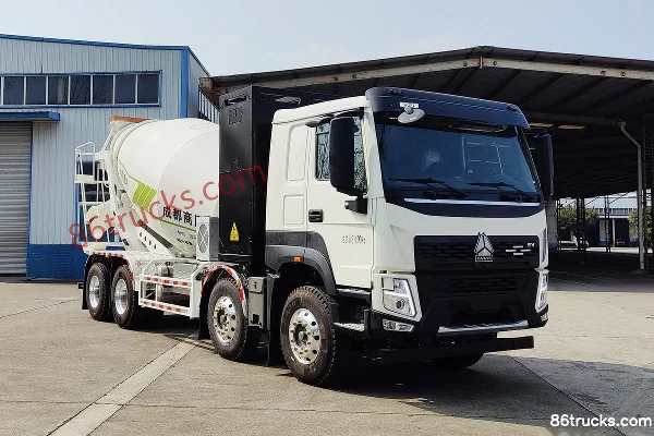 Sinotruk V7-X 31T 8X4(12 wheels) 7m³ Battery Swap Electric Concrete Mixer Truck 282kWh Exterior