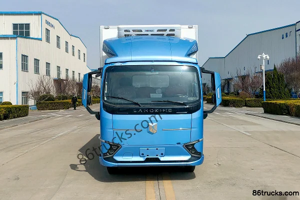 Blue Arrow Light Truck Yue EH Pro 4.5T 4.08m pure electric refrigerated truck 96kWh 4X2(6 wheels) Exterior (2) | 86Trucks