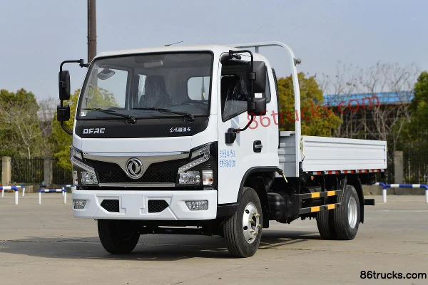 Dongfeng FuruiKa F6 Logistics Heavy-Duty 143hp 4X2(6 wheels) 3.8m Row Half Flatbed Light Truck (Xichai) Exterior (3) | 86Trucks