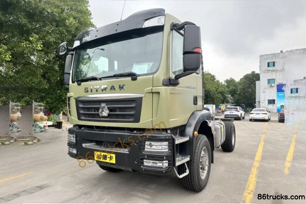 Sinotruk Sitrak SITRAK G5 heavy truck 350hp 4X4(6 wheels) AMT automatic off-road RV chassis (China VI) Exterior (3) | 86Trucks