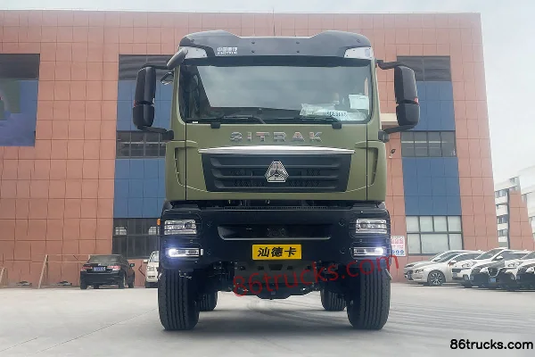 Sinotruk Sitrak SITRAK G5 heavy truck 350hp 4X4(6 wheels) AMT automatic off-road RV chassis (China VI) Exterior (2) | 86Trucks