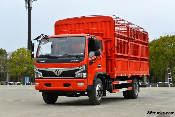 Dongfeng F8 129hp 4X2(6 wheels) 5.15m CNG half-cab stake cargo truck Exterior (3) | 86Trucks