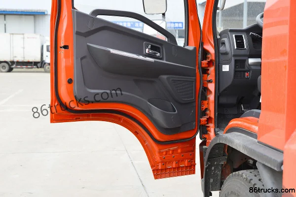 Dongfeng F8 129hp 4X2(6 wheels) 5.15m CNG half-cab stake cargo truck (2) | 86Trucks