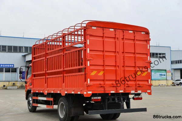 Dongfeng F8 129hp 4X2(6 wheels) 5.15m CNG half-cab stake cargo truck Body (3) | 86Trucks
