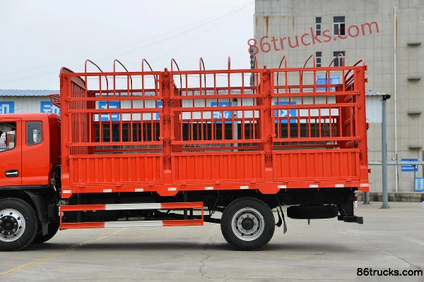Dongfeng F8 129hp 4X2(6 wheels) 5.15m CNG half-cab stake cargo truck Body (2) | 86Trucks