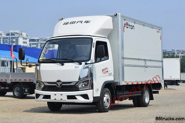 Foton Aoling M Card 142hp 4X2(6 wheels) 3.15m Double Row Wing Opening Van Mini Truck Exterior (3) | 86Trucks
