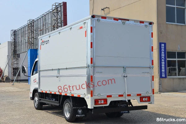 Foton Aoling M Card 142hp 4X2(6 wheels) 3.15m Double Row Wing Opening Van Mini Truck Body (3) | 86Trucks