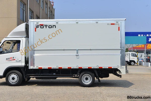 Foton Aoling M Card 142hp 4X2(6 wheels) 3.15m Double Row Wing Opening Van Mini Truck Body (2) | 86Trucks