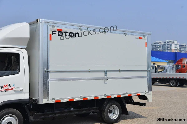 Foton Aoling M Card 142hp 4X2(6 wheels) 3.15m Double Row Wing Opening Van Mini Truck Body (1) | 86Trucks