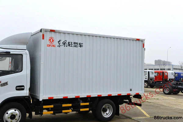 Dongfeng Duolika D5 Ruineng 132 ch 4X2(6 roues) 3,8 m camion léger fourgon simple cabine (China VI) Carrosserie (1) | 86Trucks