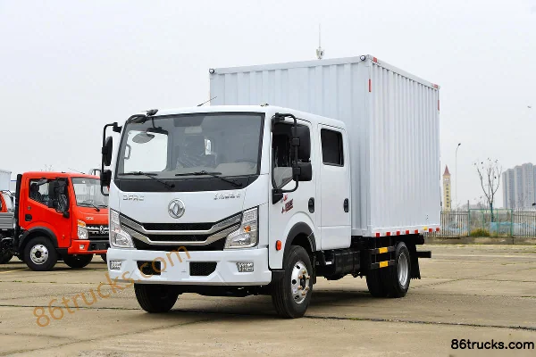 Dongfeng Duolika D6 88hp 4X2(6 wheels) 2.8m Double Row Van Light Truck Exterior (3) | 86Trucks
