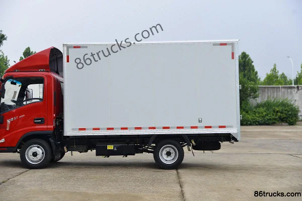 Ouling JinLiKa II 129 ch 4X2(6 roues) 3,8 m camion léger fourgon cabine approfondie (China VI) Carrosserie (2) | 86Trucks
